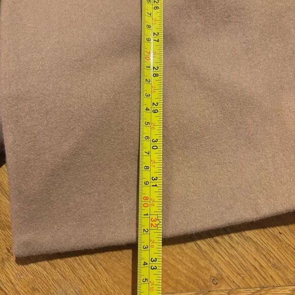 French Connection Coat Womens 2 Brown Wool Blend Lined Adjustable Buckle Front - Picture 5 of 8